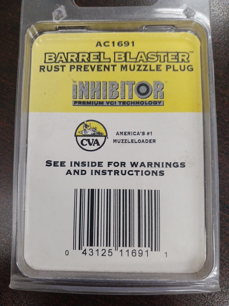 Muzzle Plug AC1691 CVA BARREL BLASTER Rust Prevent