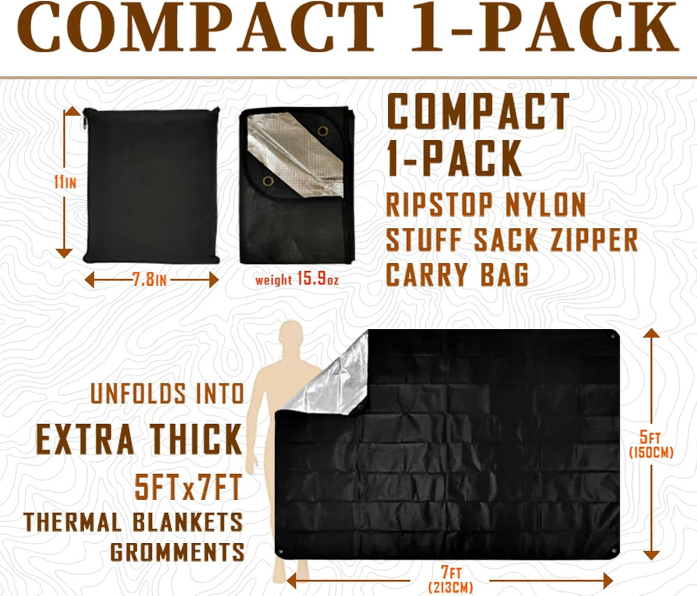 Durable Reflective Tarp, Emergency Thermal Cover