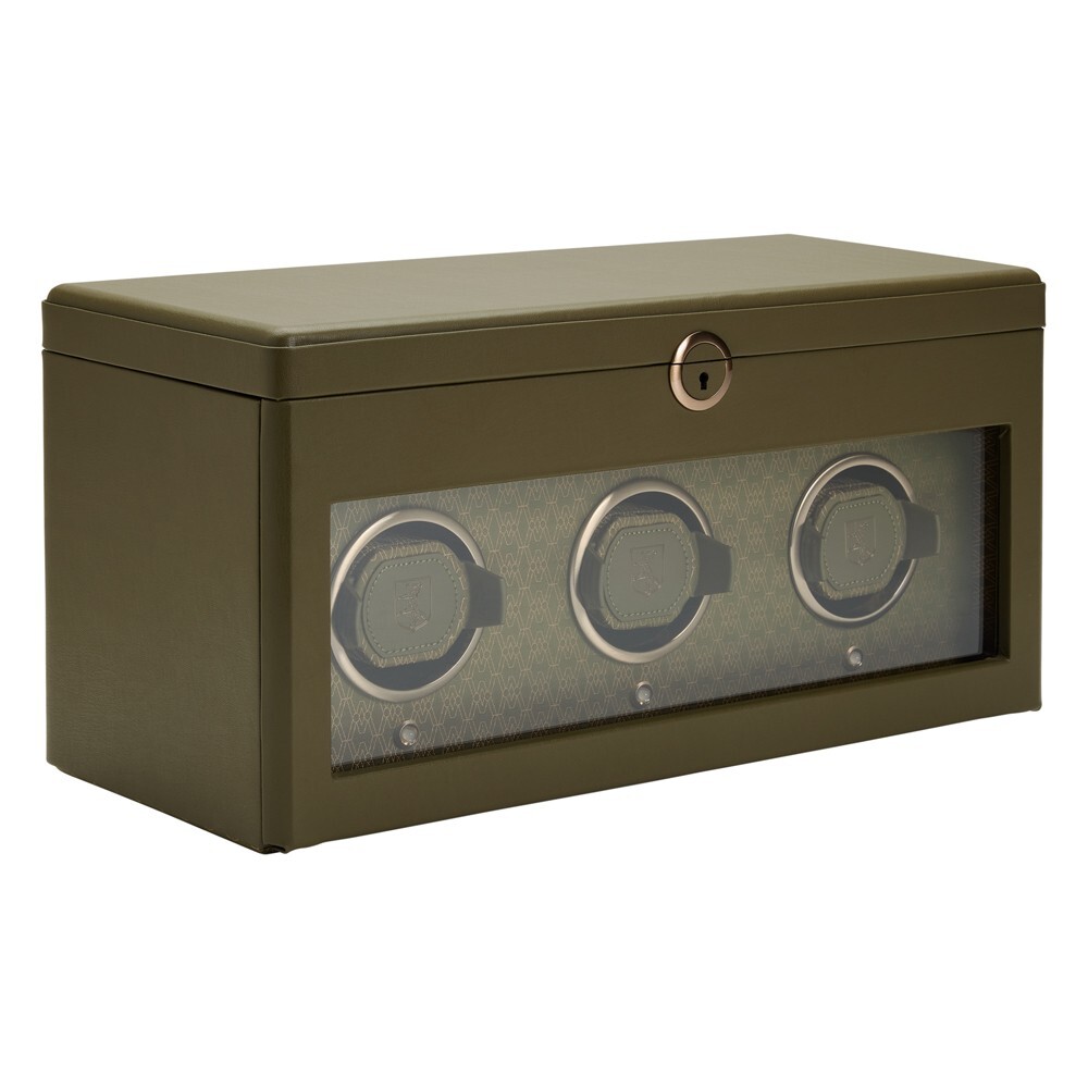 Earth Triple Watch Winder- Olive