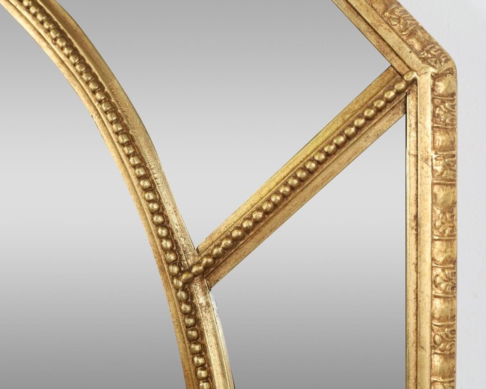 Friedman Brothers Gold Gilt Octagonal Designer Mirror
