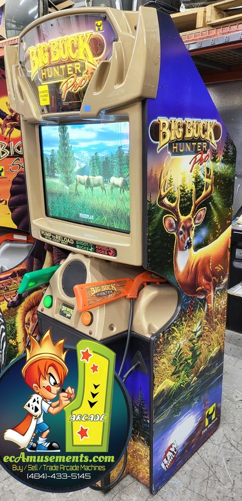 BIG BUCK HUNTER Pro Full Size Arcade Shooting Game- WORKING GREAT (B5)