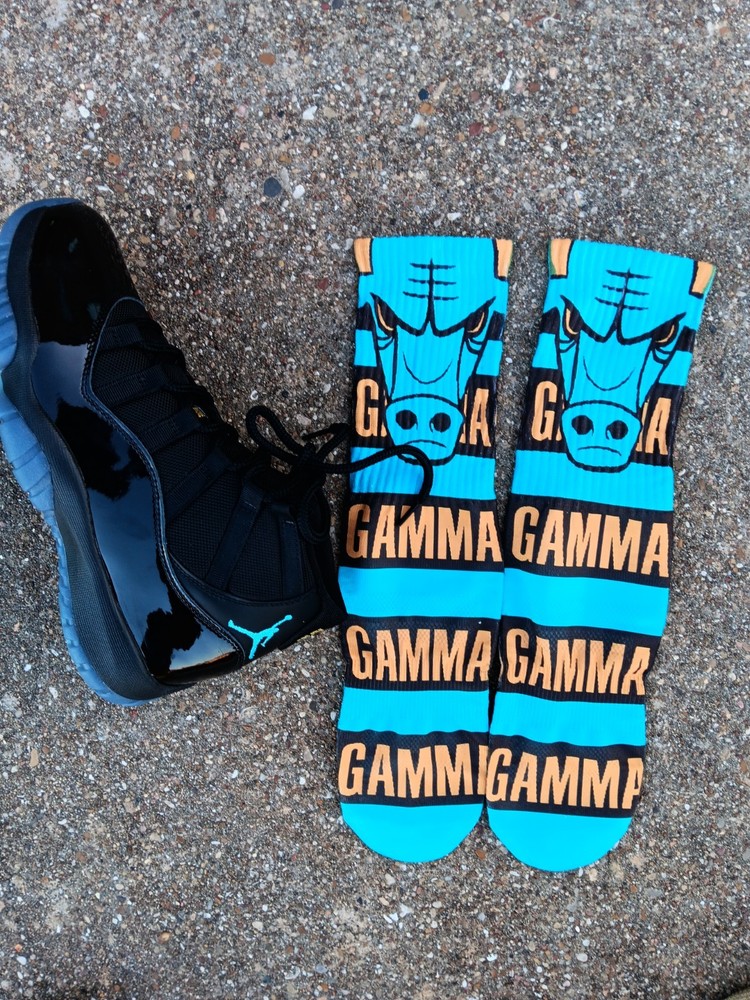 Jordan 11 Gamma blue Socks To Match