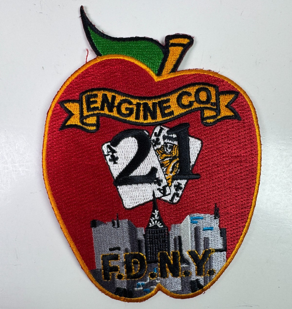New York Fire Engine Company 2 NY Apple Shaped Patch