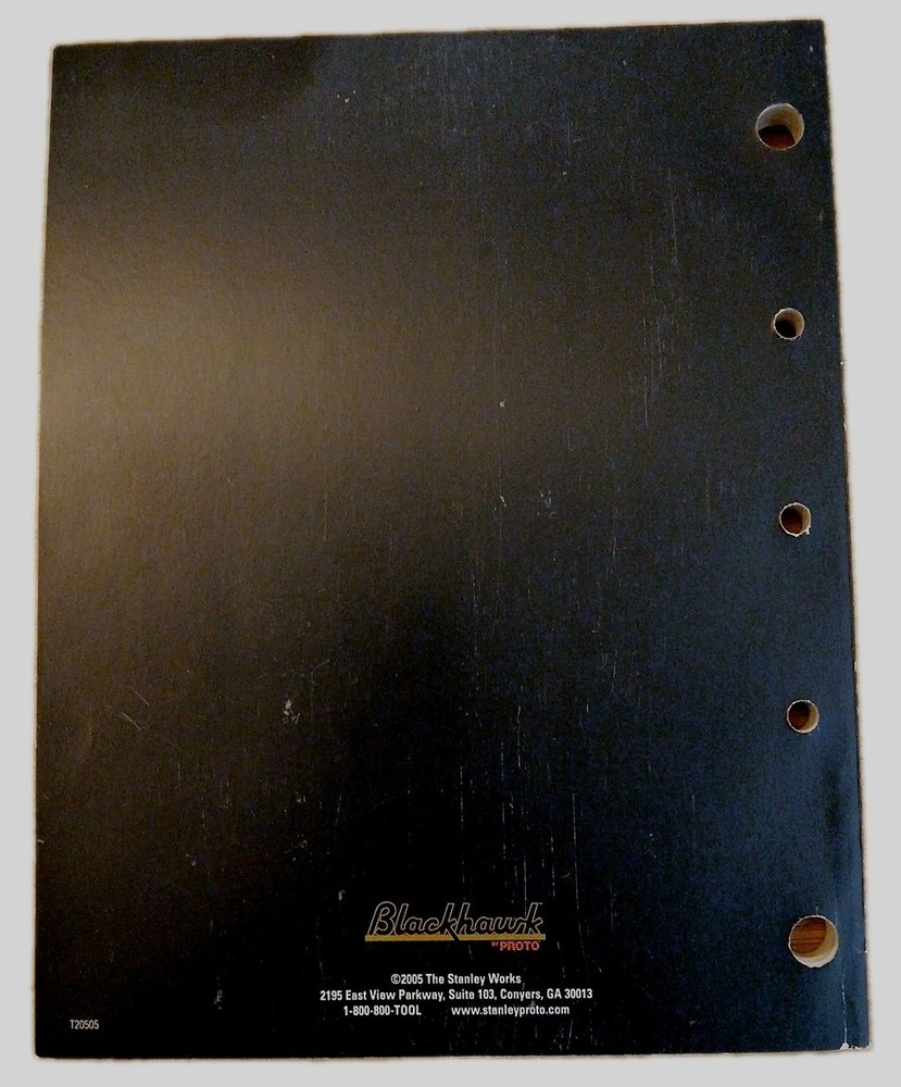 Blackhawk By Proto 2005 Tools Catalog