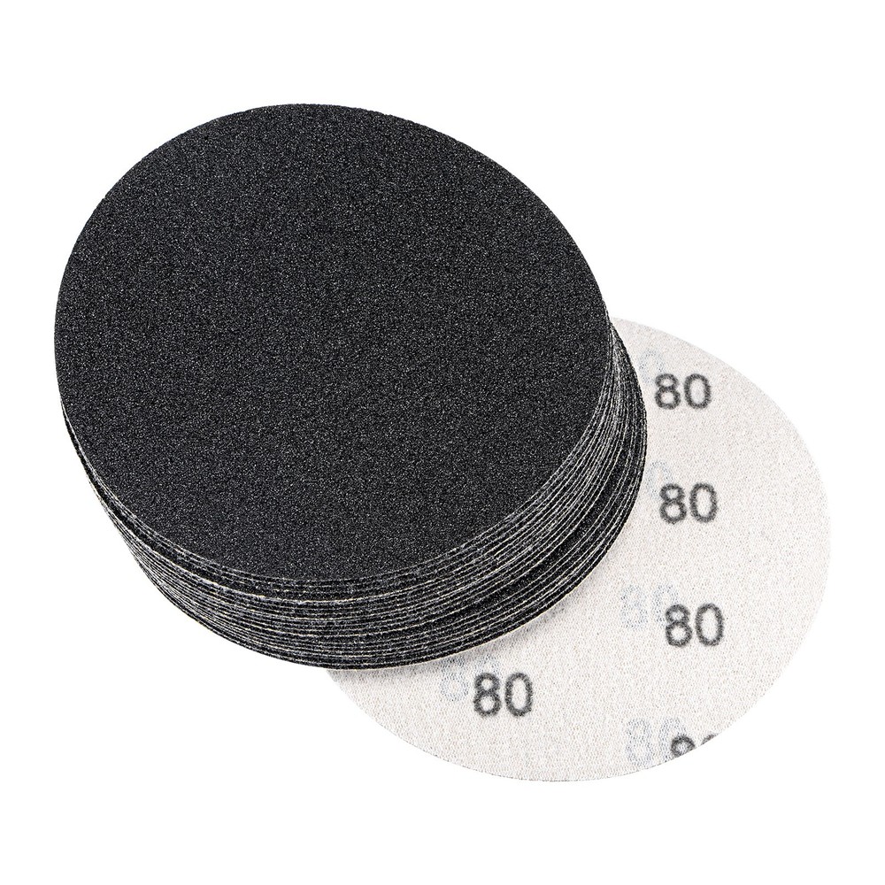 5 Inch Sanding Disc 80 Grit Hook and Loop Wet Dry Usable Silicon Carbide 20PACK