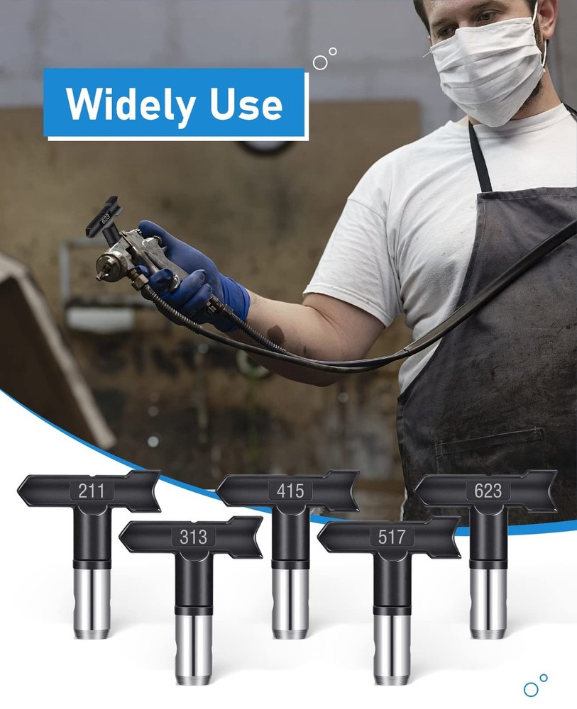 Spray Nozzle Spray tip Reversible Spray Tips Airless Paint Sprayer Nozzle Tip...