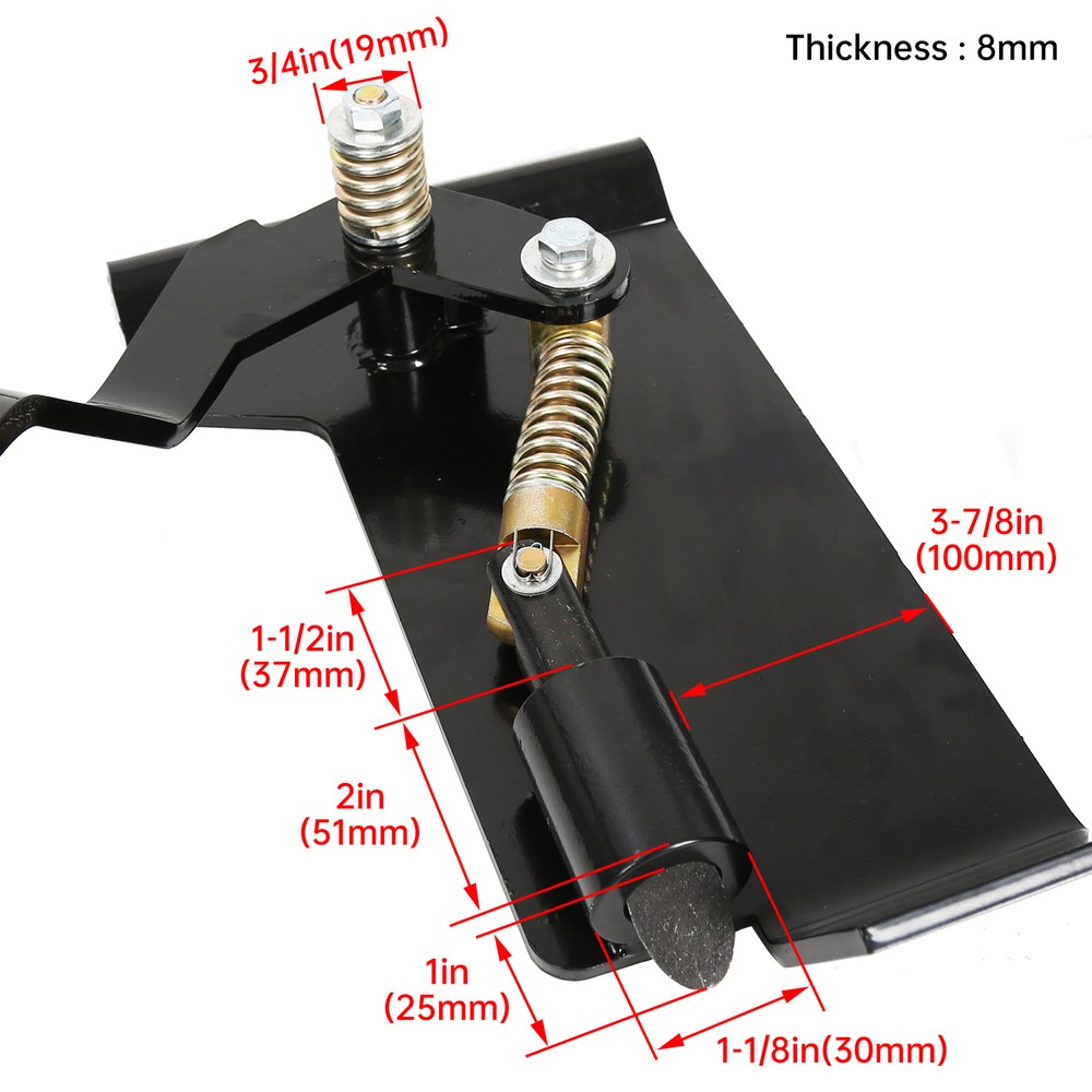 Universal Weld-On Skid Steer Quick Attach Bucket Conversion Adapter Latch Plates