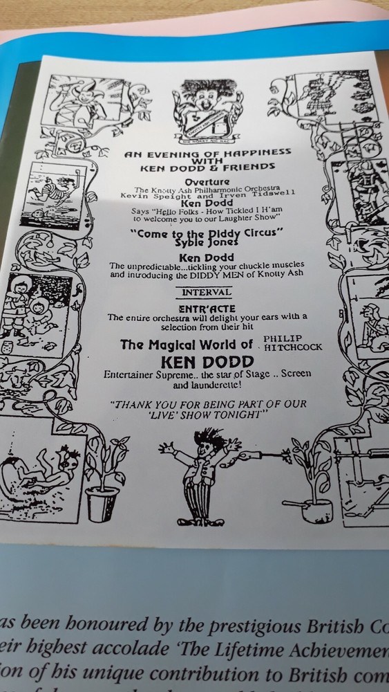 2 Identical Ken Dodd Happiness Always Tour Programmes+ 2 Different Flyers