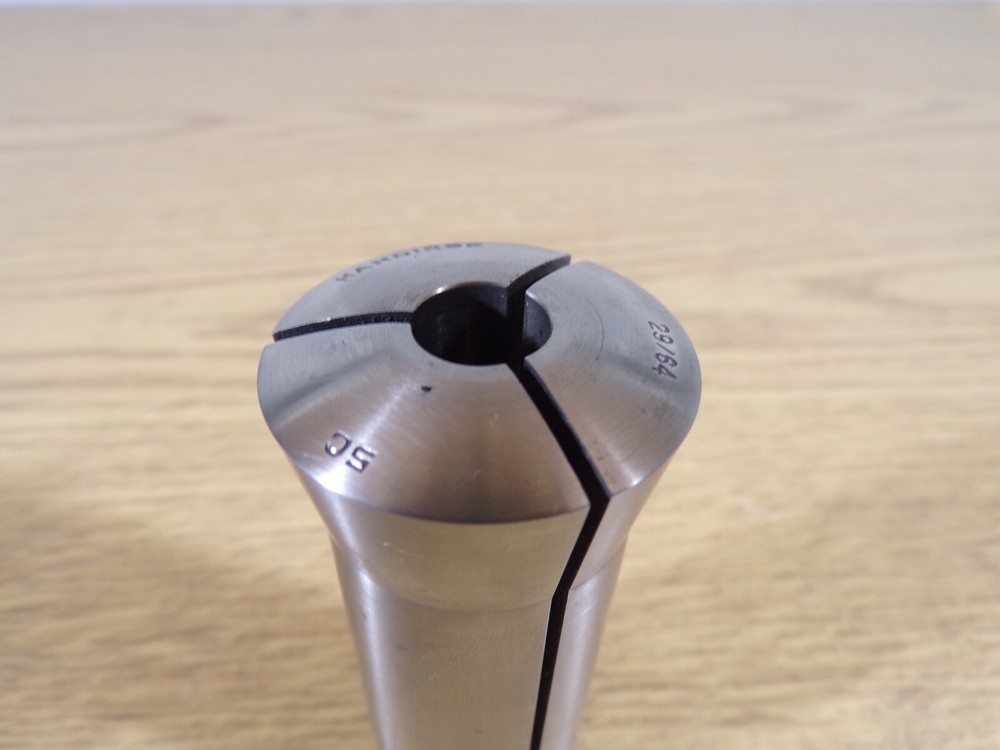 Hardinge 5C Round Smooth Collet, 29/64", Internal Thread