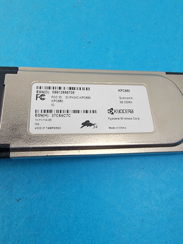 Kyocera KPC680 ExpressCard verizon
