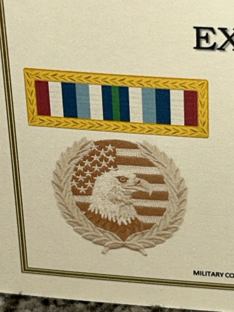 D.H.S. OUTSTANDING UNIT AWARD COMMEMORATIVE CERTIFICATE ~ TYPE-2 / W/PRINTING