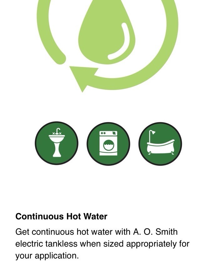 AO Smith Signature Series 240 Volt 18KW 3.5 GPM Tankless Electric Water Heater