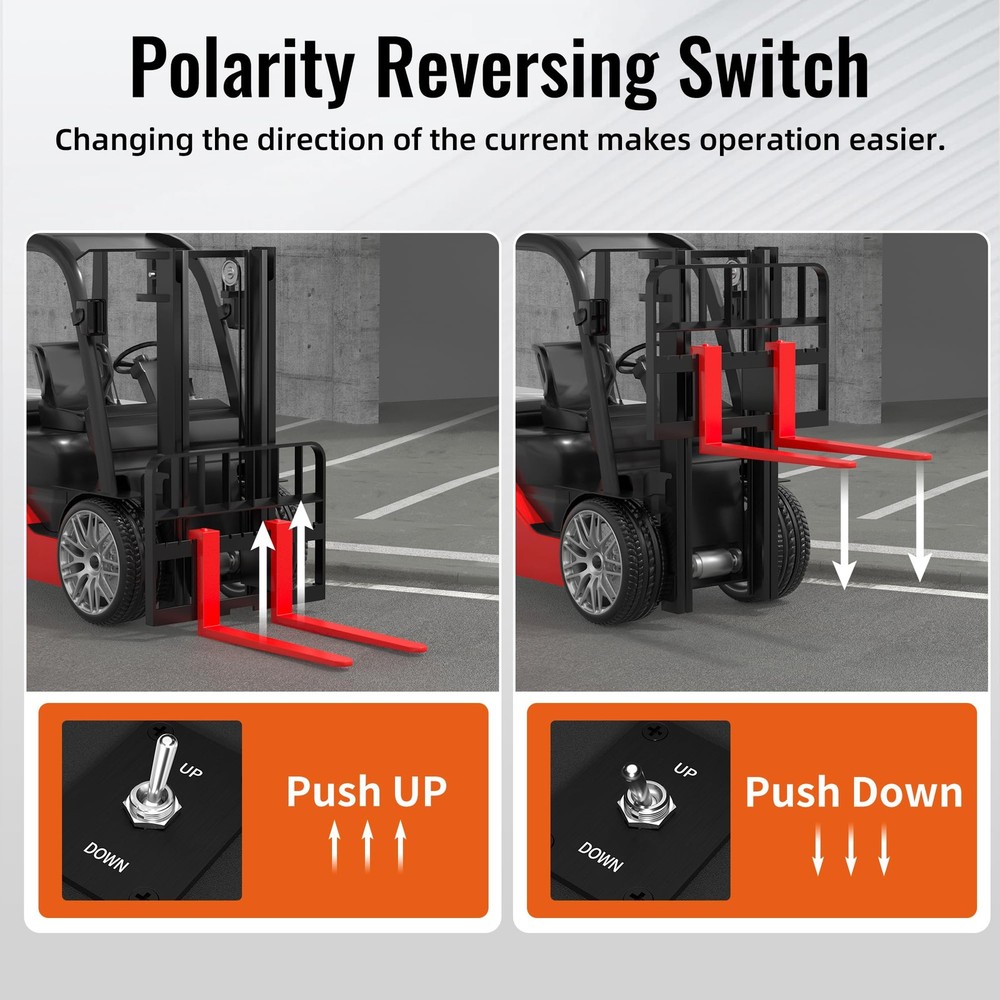 12V 30A DPDT Reverse Polarity Toggle Switch for Up Down Mounting Panel