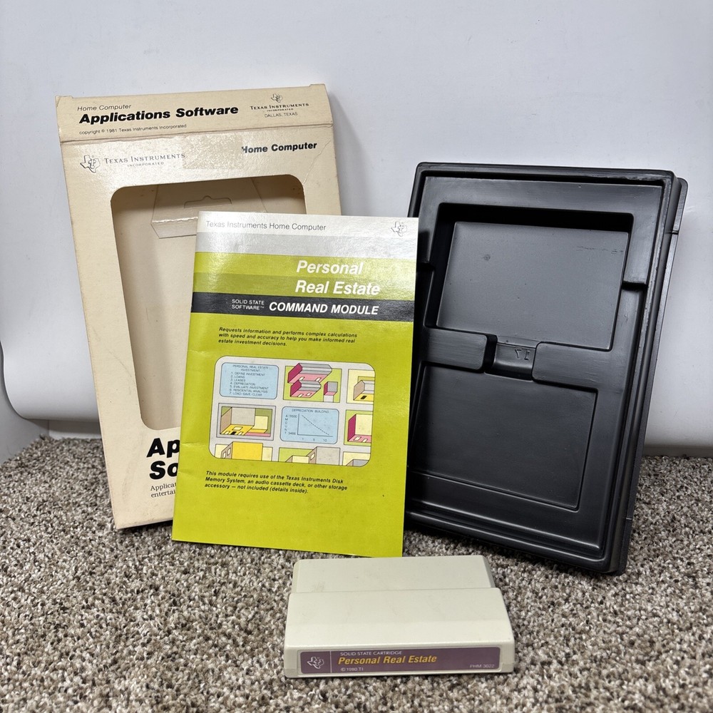 Texas Instruments TI 99/4a Software Games Lot CIB Tested