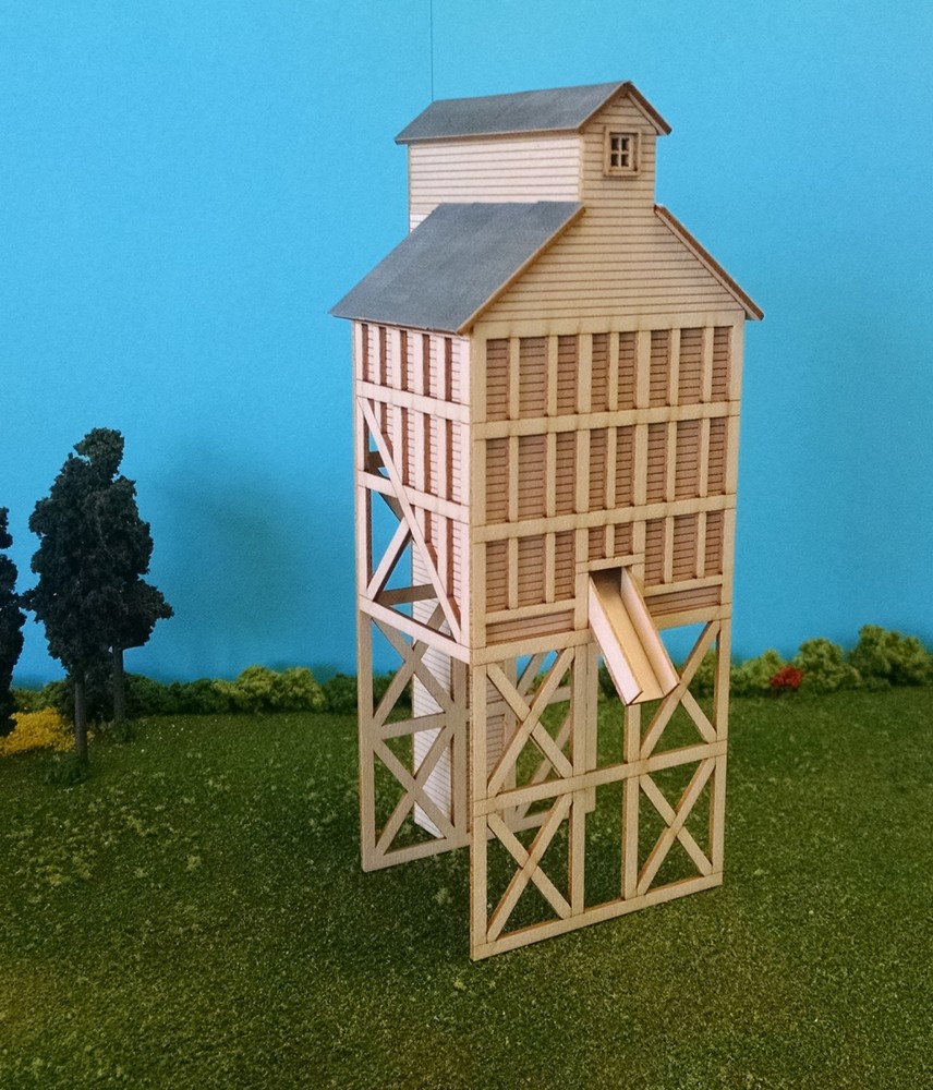 HO SCALE Custom Laser Cut Coaling Tower Kit