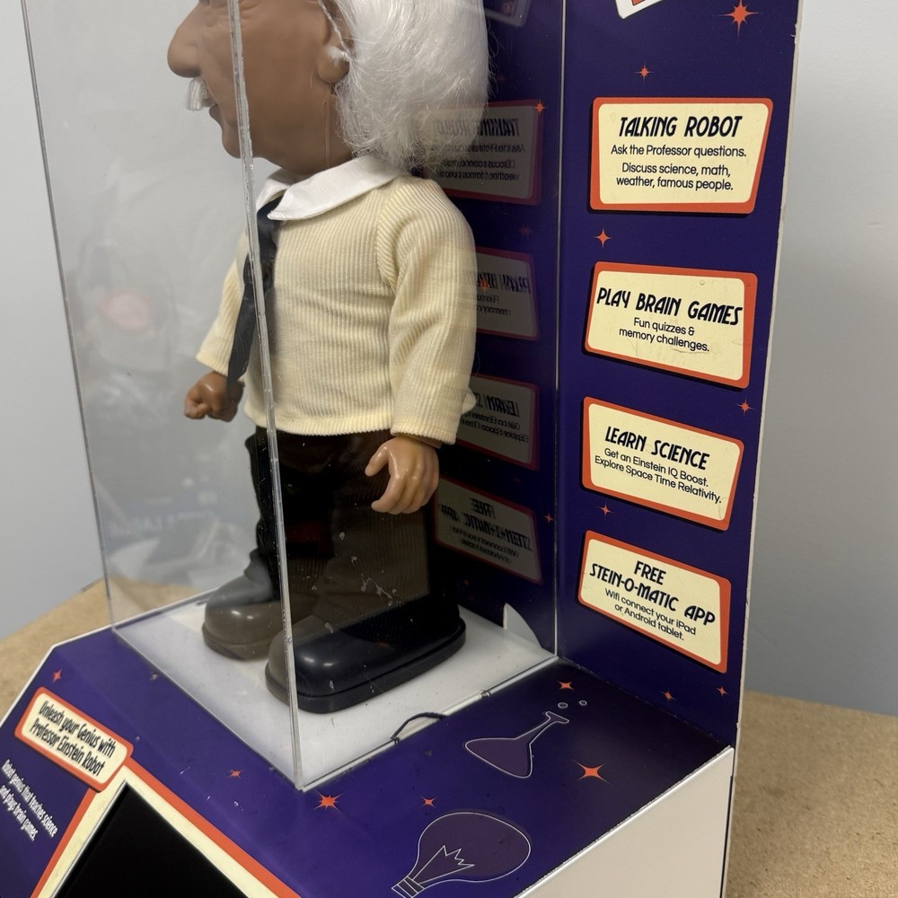 Professor Einstein Robot Hanson Robotics Interactive Tutor Genius STORE DISPLAY