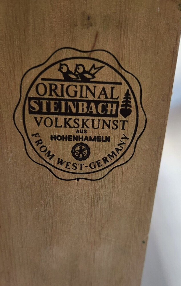 Steinbach Nutcracker Santa With Toy Bag & Tree 14" 1989