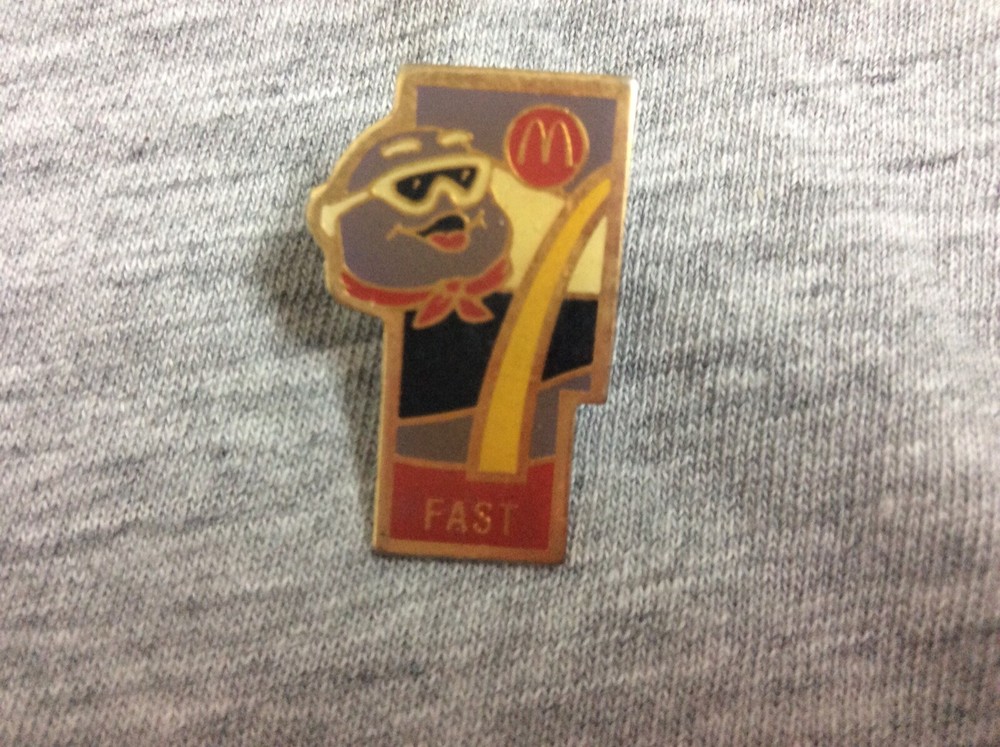 Vintage McDonalds FAST Enamel Lapel Pin