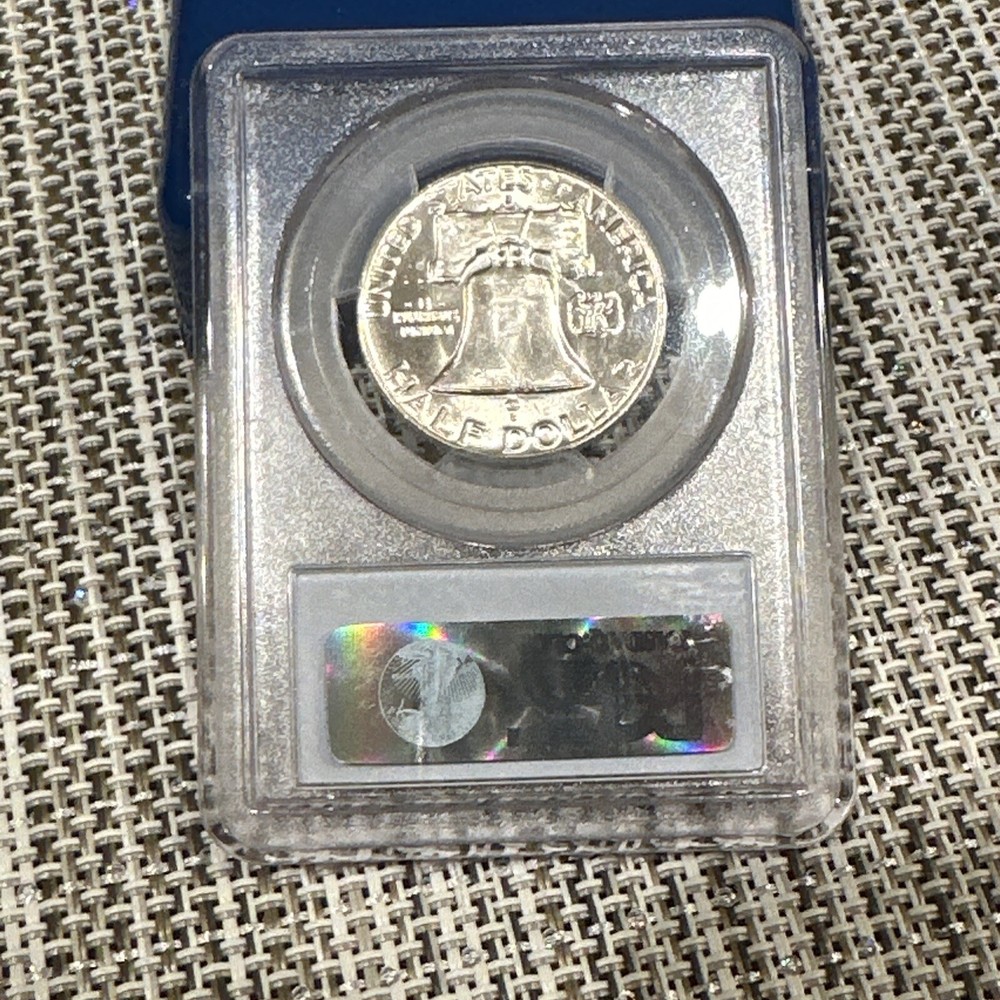 1954 D Franklin Half Dollar 50c PCGS MS65 FBL MS65FBL %90 Silver