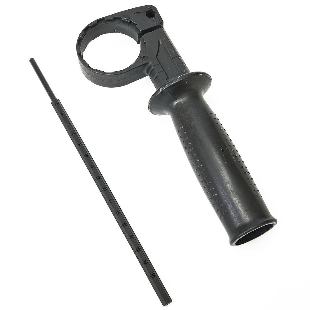 Versatile Black Hammer Drill Side Handle for Various Power Tools