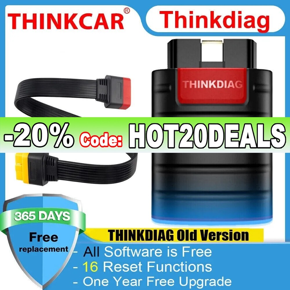 THINKDIAG Old Boot Version Car OBD2 Diagnostic Scanner Coding Tool Bidirectional