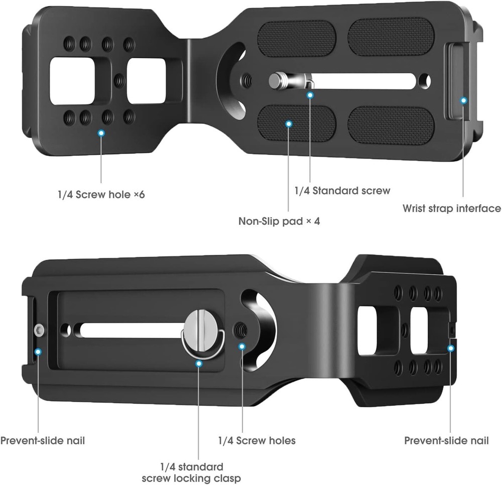 Universal L-Bracket Quick Release Plate for DSLR Camera Arca Swiss Tripod Head