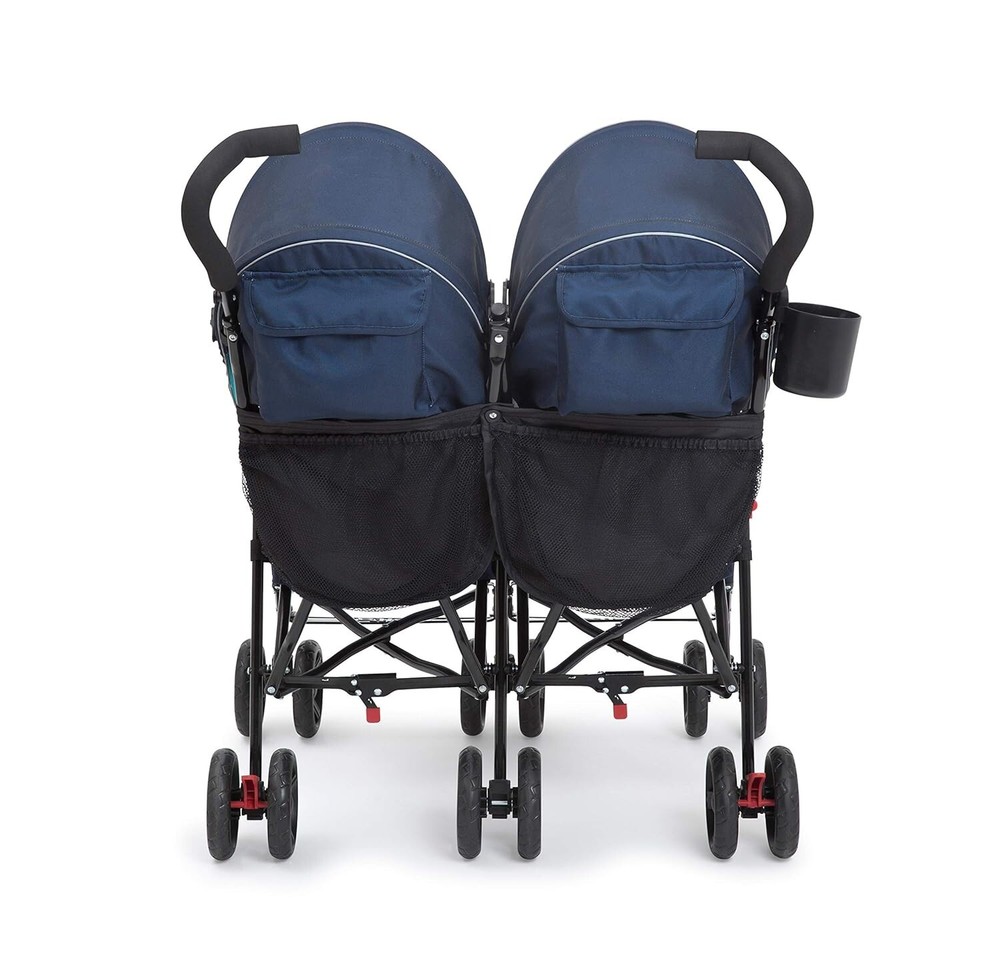 Delta Children LX Side by Side Stroller - with Recline, Storage & Compact Fold