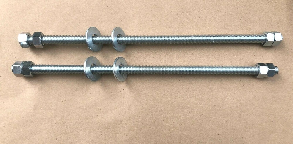 1/2 "-13 Threaded Rod Bar Studs With Nuts and Washer (2 piece)