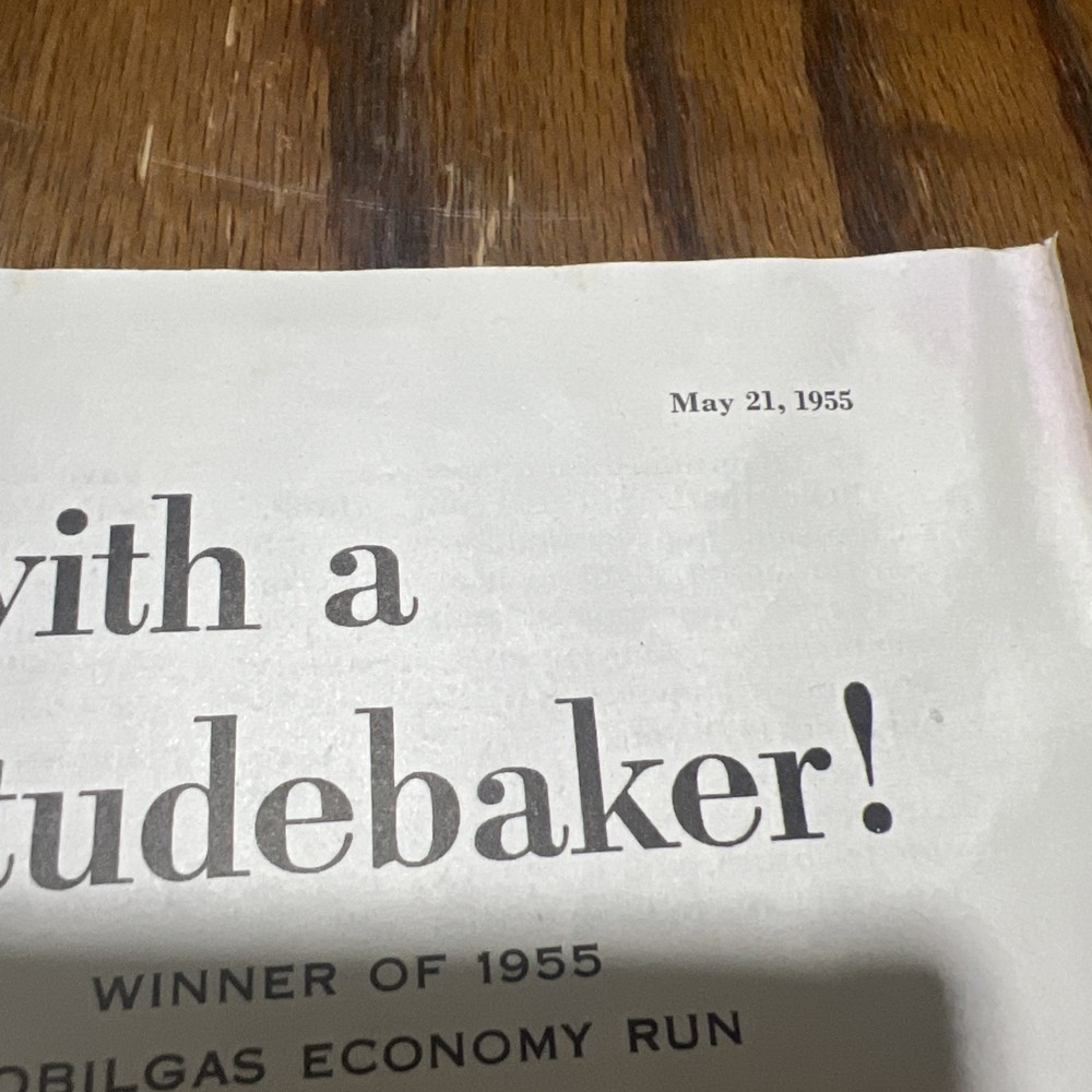 1950s Studebaker Print Ad “ You’re Ahead Every Way With A Studebaker”