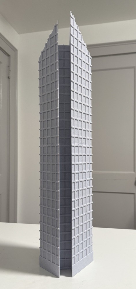 Crain Communications Building 26 Inches -Stone Grey