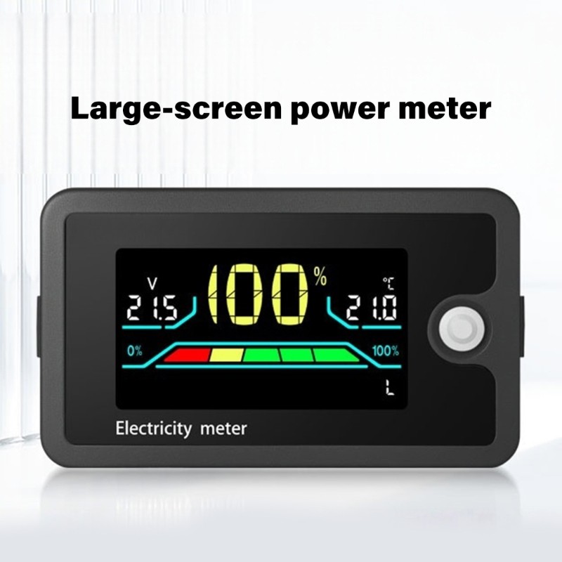DC8-100V LCD Digital Voltage Power Meter Battery Capacity Indicator Voltmeter