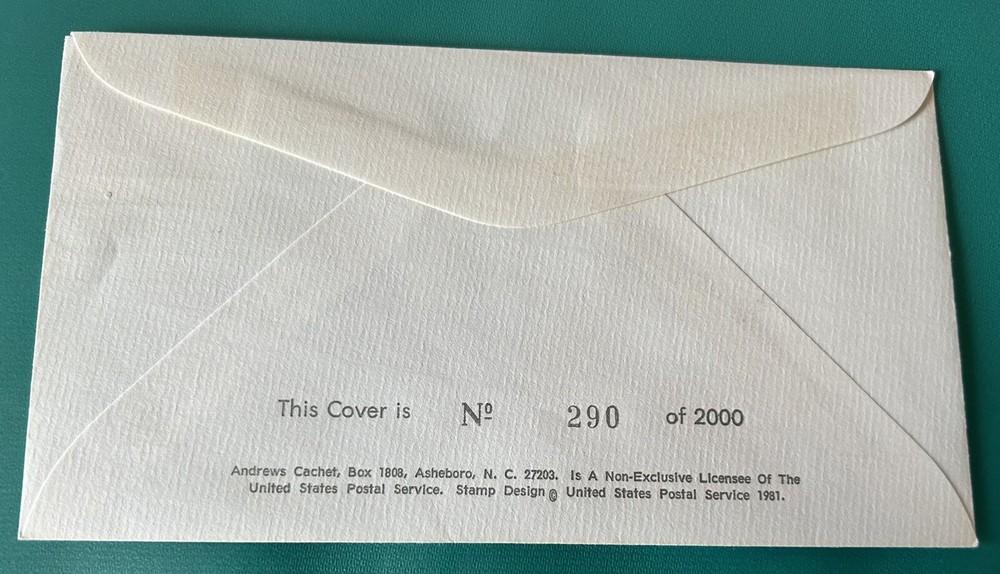 Lily Flower 1981 First Day Cover Stamp