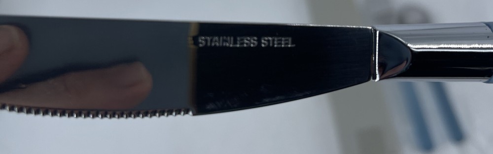 1 Place Setting Stanley Roberts CITY LIGHTS Blue Plastic Handle FORK Knife SPOON
