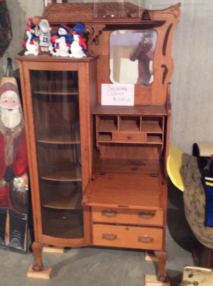 antique secretary cabinet