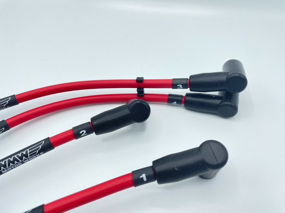 WMW Performance Red Spark Plug Wire Set For 2002-2006 MINI Cooper R50 R52 R53 