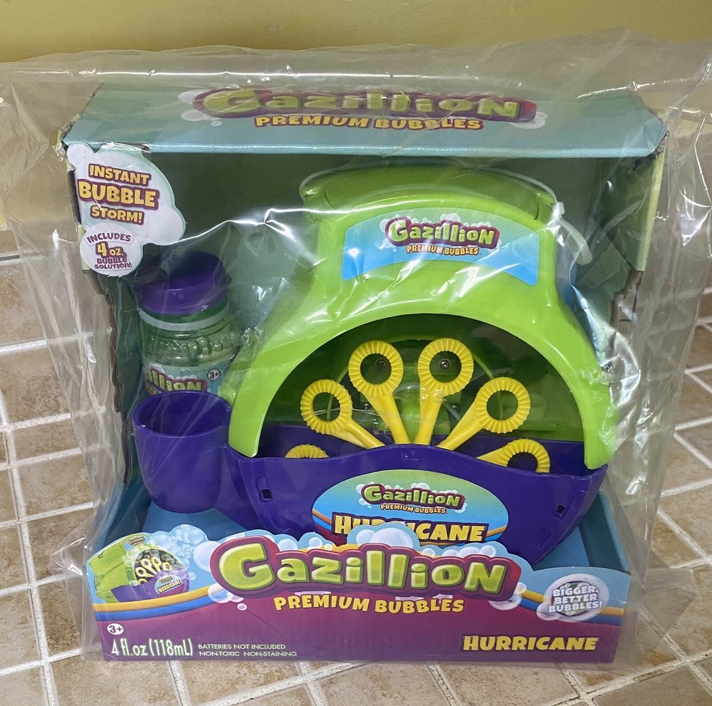 Gazillion Bubbles Hurricane Bubble Making Machine  Portable Bubble Maker