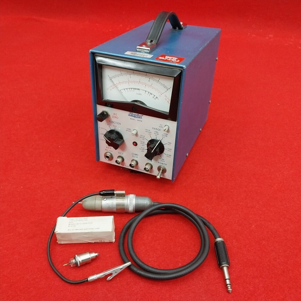HICKOK Model 1605M Solid State VTVM W/Hickok RF Probe(New Tube EA53)