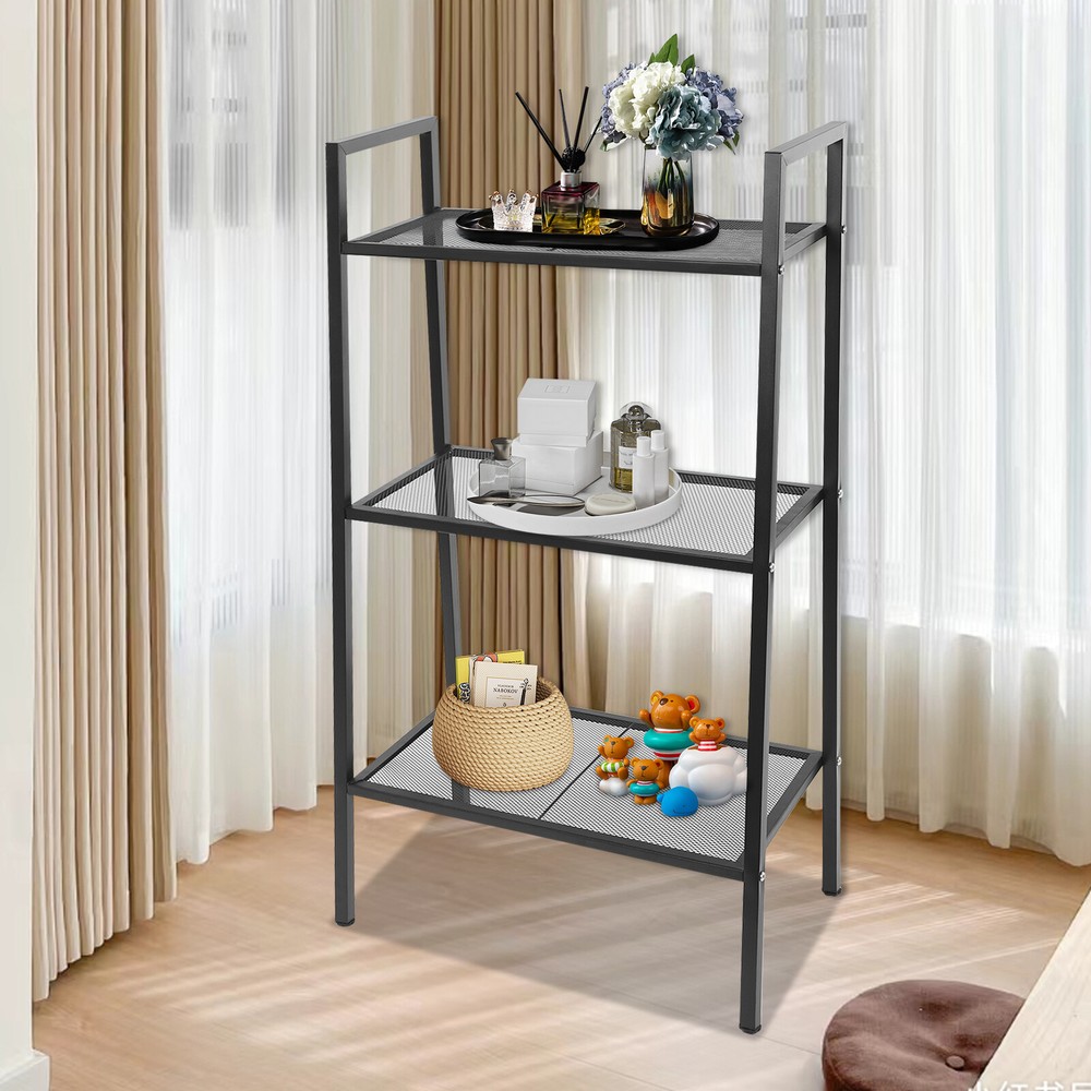 3-tier Storage Rack, Kitchen Storage Rack, Multi-tier Bookshelf, Stepped Shape