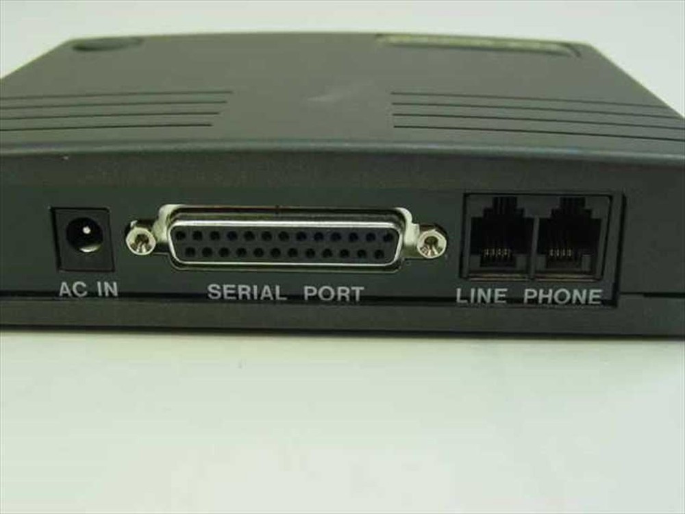 Gray Plastic 1414E Fax Modem - No Power Supply