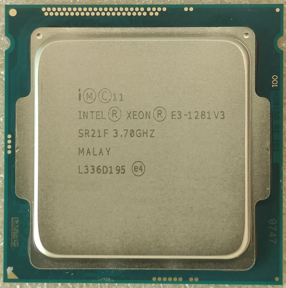 Intel Xeon E3-1281 V3 SR21F 3.70GHz 4Core 8Threads LGA1150 1281V3 CPU processor