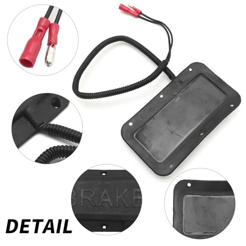 2Pcs Golf Cart Brake Light Switch, Copper Brake Pad Switch, Replacement for