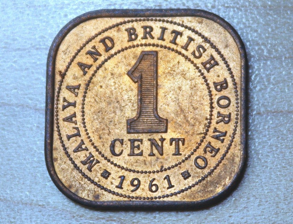 1961 Malaya & British Borneo 1 Cent