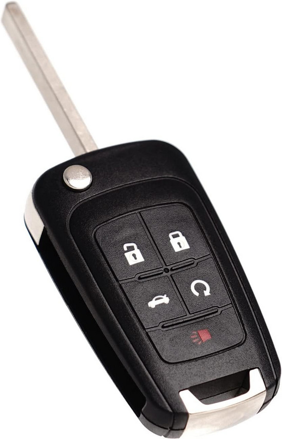 KEY CUT + Flip Remote Key For Chevrolet 2010 - 2017 DIY PROGRAMMING