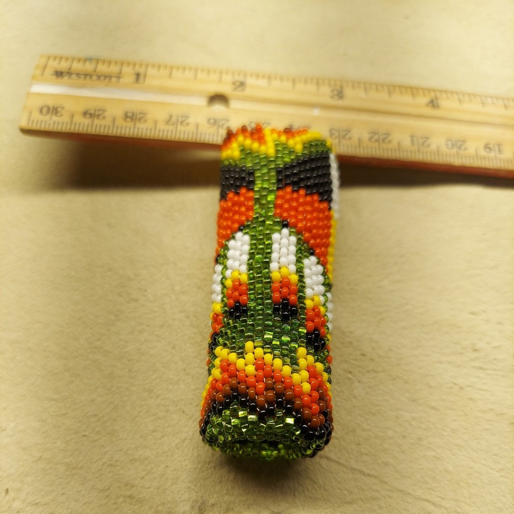 Beaded Lighter Case Medicine wheel