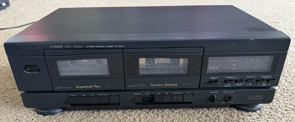 Fisher CR-W9105 Studio Standard Stereo Double Cassette Deck
