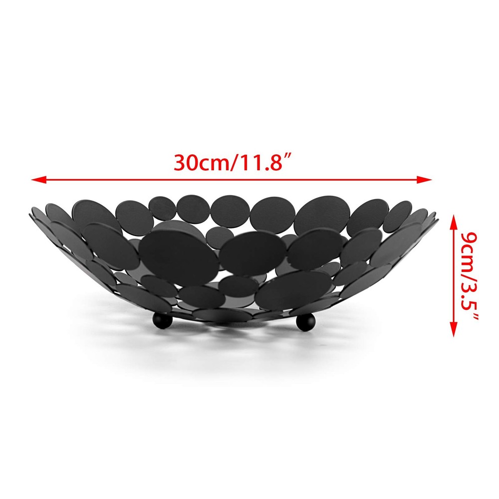 Metal Fruit Bowl Basket Creative Table Centerpiece Fruit Stand Decorative Cou...