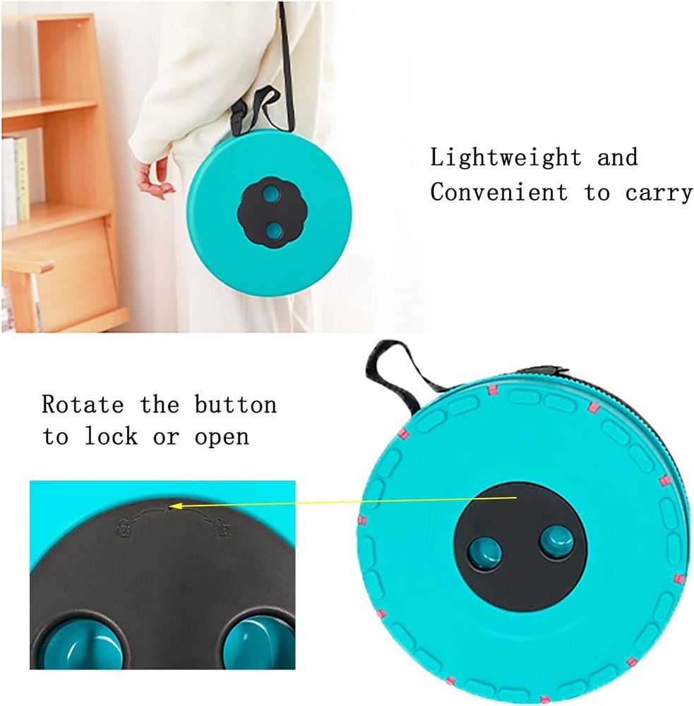 Lightweight Folding Stool Upgraded Collapsible Stool, Retractable Blue