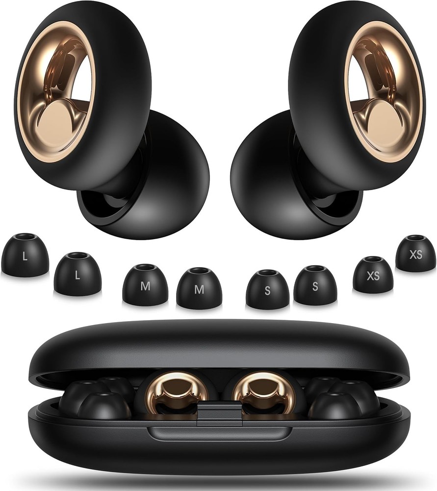 Ear Plugs for Sleeping Noise Cancelling, Reusable Soft Plugs 8 EarTips for Work