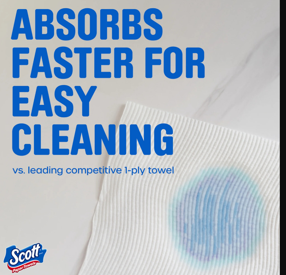 Scott Paper Towels, Choose-A-Sheet, 12 Double Rolls