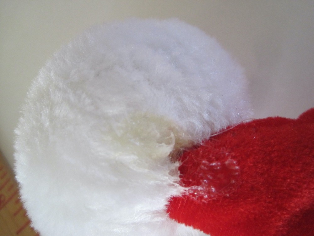 Sequin In Fur Santa Hat 17"